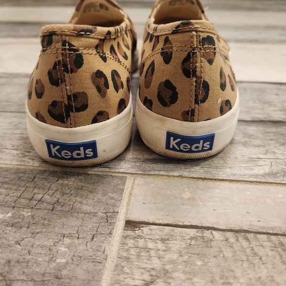 Keds Leopard Print Slip On Canvas Sneakers Size 6.5 - Picture 3 of 8